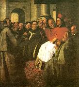 Francisco de Zurbaran buenaventura at the council of lyon oil